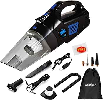 Woscher Cordless portable vacuum cleaner for Home & car
